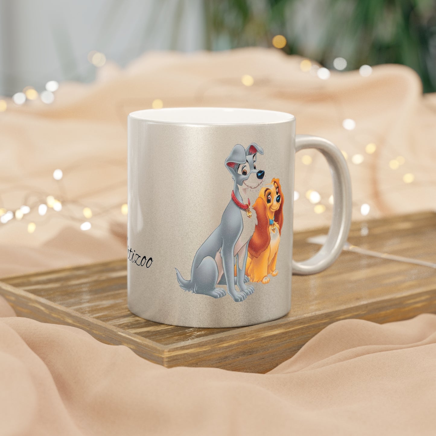 Metallic Mug (Silver\Gold), Luxury Mug, Dog Theme Mugs, Best Gift