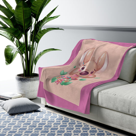 Baby Blanket, Kids Blanket Personalised, Bunny Theme Throw Blanket, Plush Super Soft Cozy Throw Blankets 3 Sizes