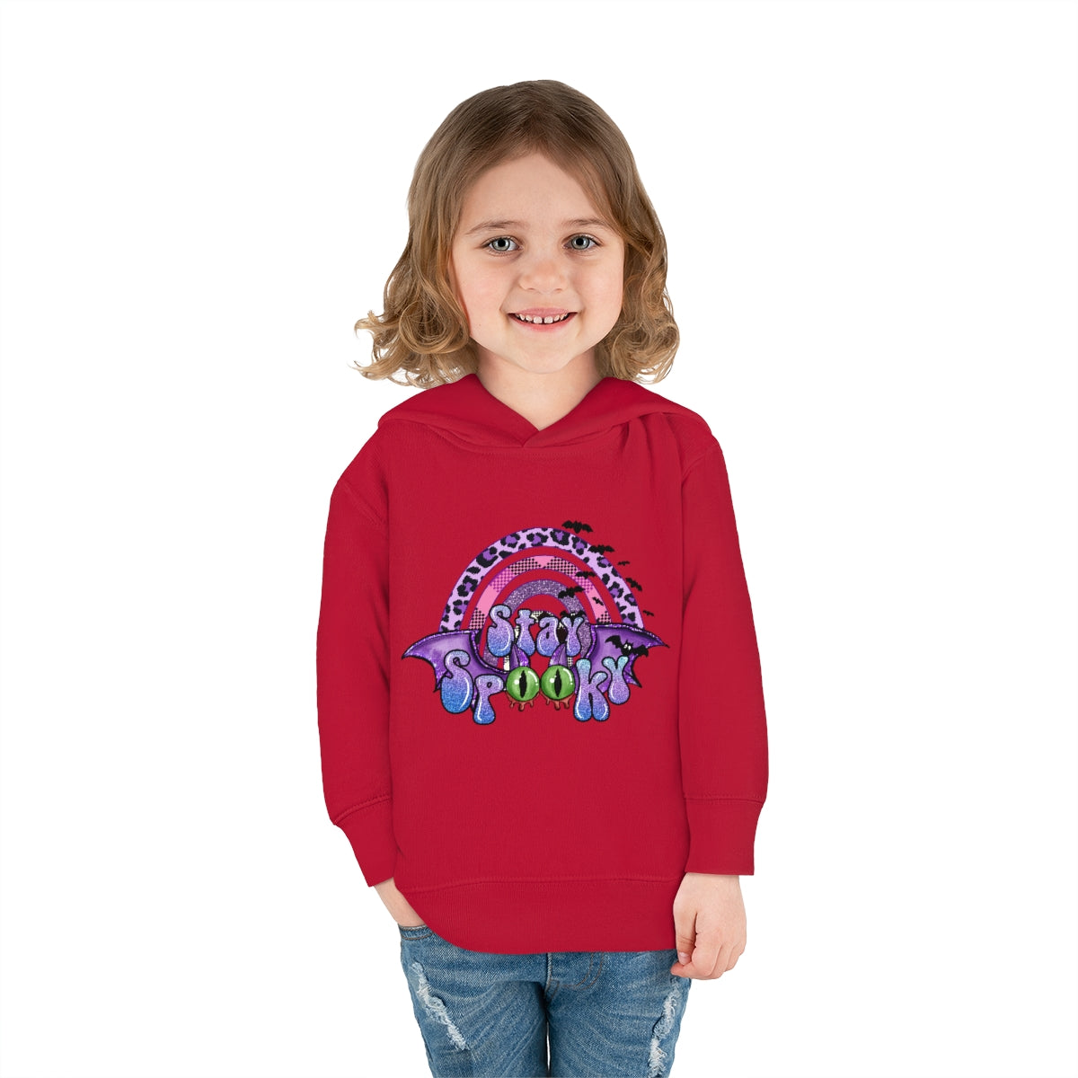 TODDLER HALLOWEEN STAY SPOOKY PULLOVER FLEECE HOODIE, KIDS HALLOWEEN HOODIE