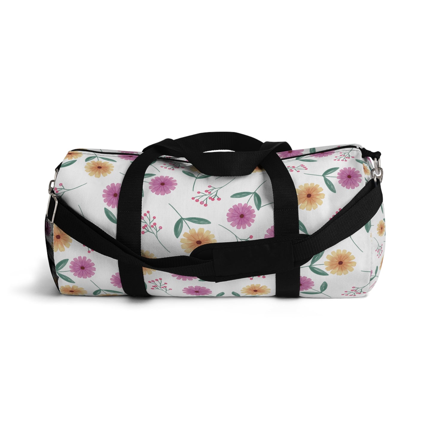 Floral Duffel Bag, Summer Picnic Bag, Pink Vacation Bag, Holiday Bag,Two Sizes Large Capacity.