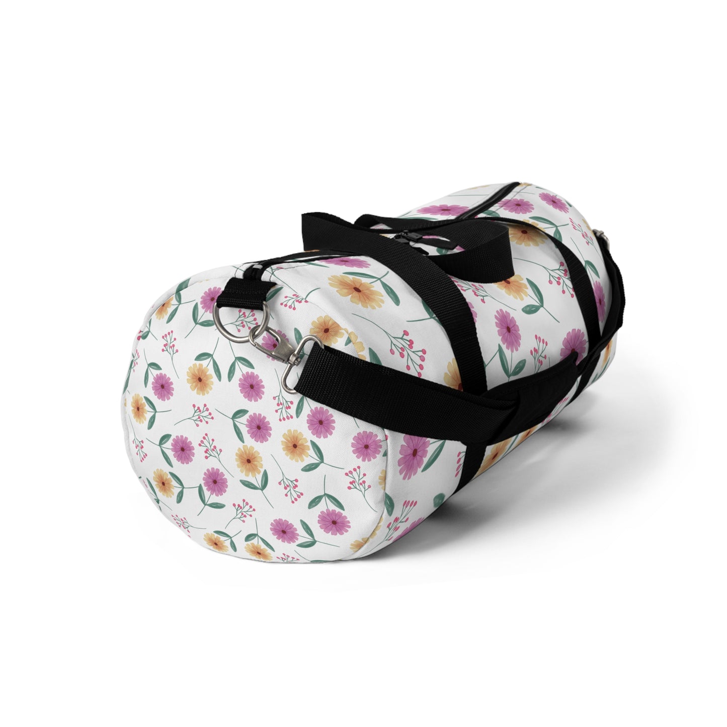 Floral Duffel Bag, Summer Picnic Bag, Pink Vacation Bag, Holiday Bag,Two Sizes Large Capacity.