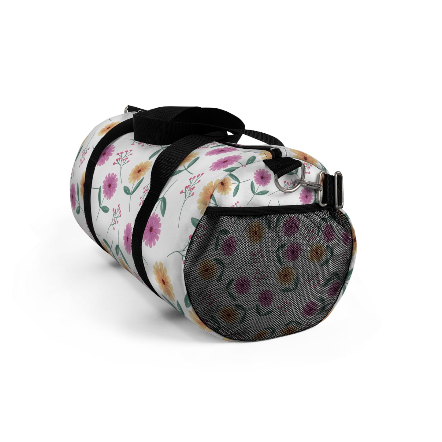 Floral Duffel Bag, Summer Picnic Bag, Pink Vacation Bag, Holiday Bag,Two Sizes Large Capacity.