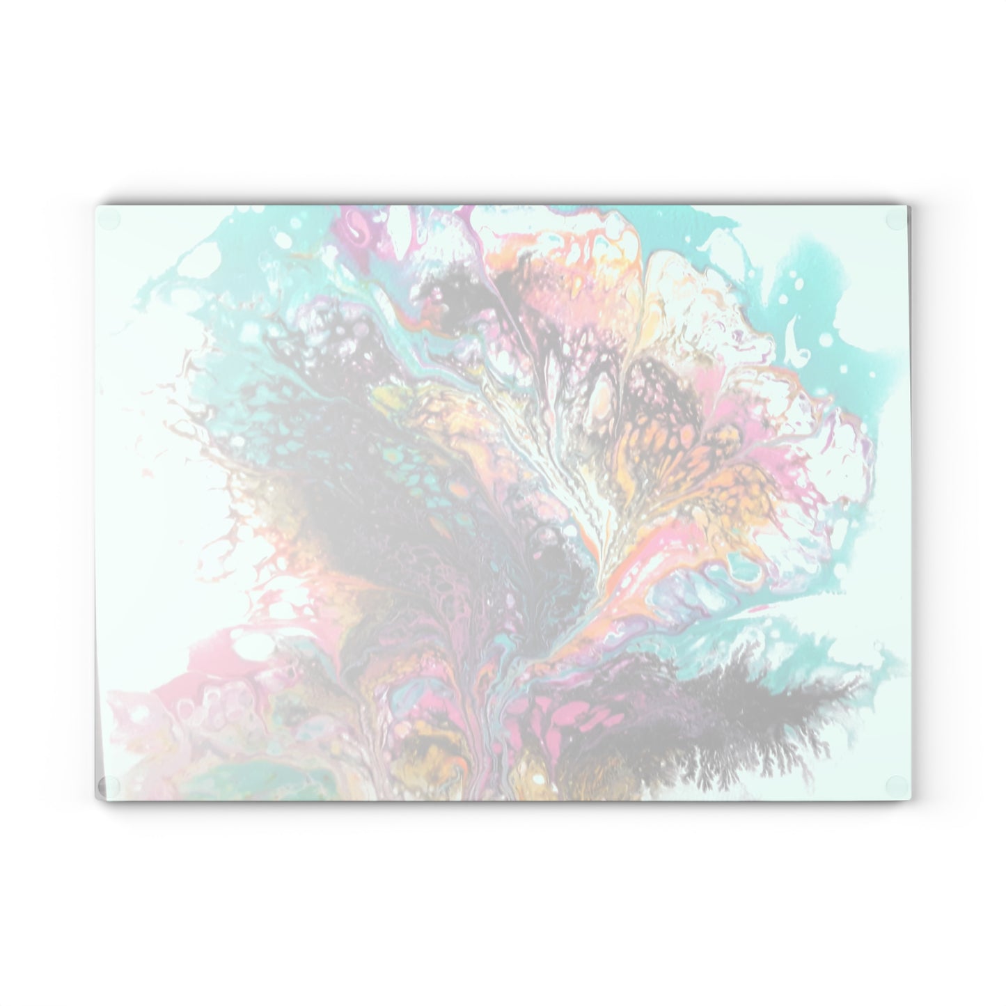 ARTZIRA DESIGNER Glass Cutting Board-Abstract Art Print Design -2 Sizes