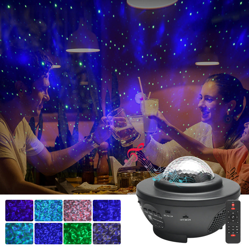 USB Bluetooth Music Star Projector Light