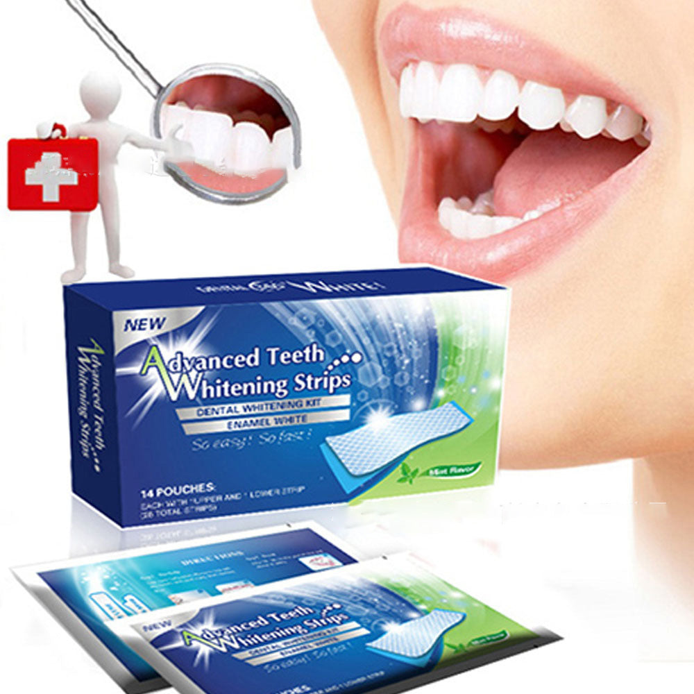 Gel Teeth Whitening Strips Oral Hygiene Care Double Elastic Teeth Strips Whitening Dental Bleaching Tools