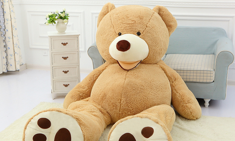 Giant Teddy Bear Plush Huge Soft Toy Leather Leather Shell