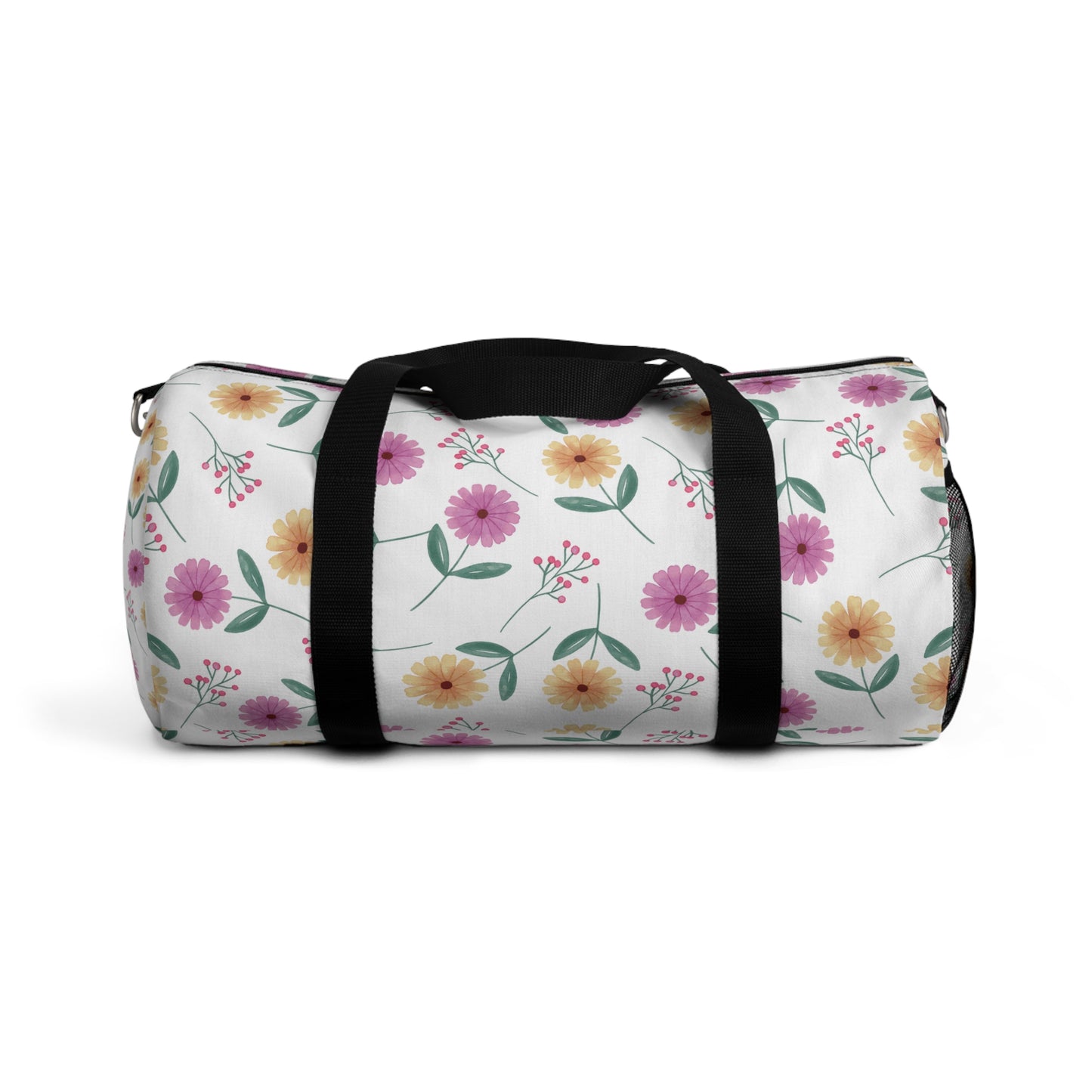 Floral Duffel Bag, Summer Picnic Bag, Pink Vacation Bag, Holiday Bag,Two Sizes Large Capacity.