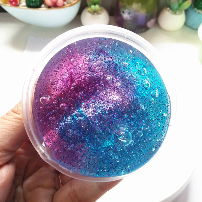 Slime Starry Colorful Crystal Mud
