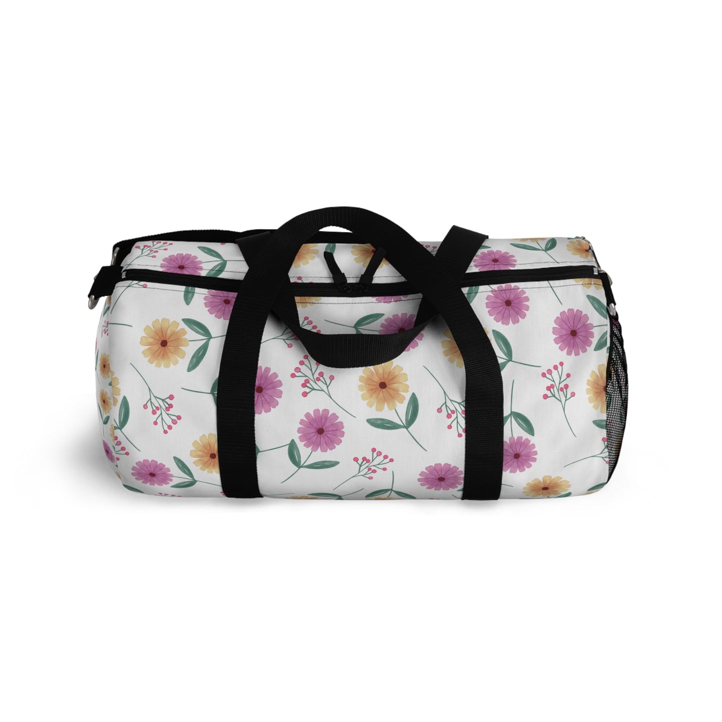 Floral Duffel Bag, Summer Picnic Bag, Pink Vacation Bag, Holiday Bag,Two Sizes Large Capacity.