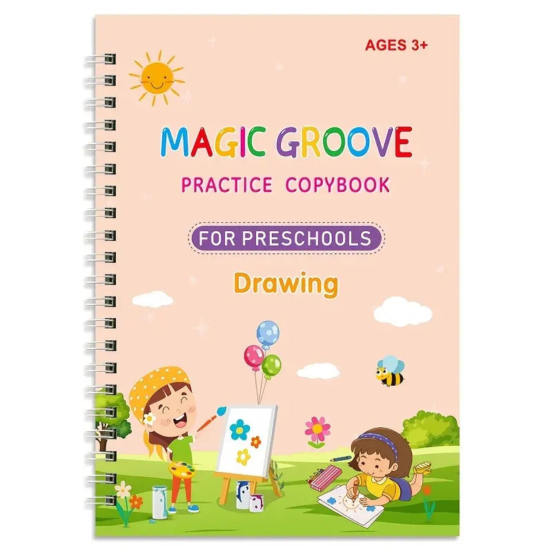 Groove Copybook Student Training Pen Control Magic Calligraphy Practice Board