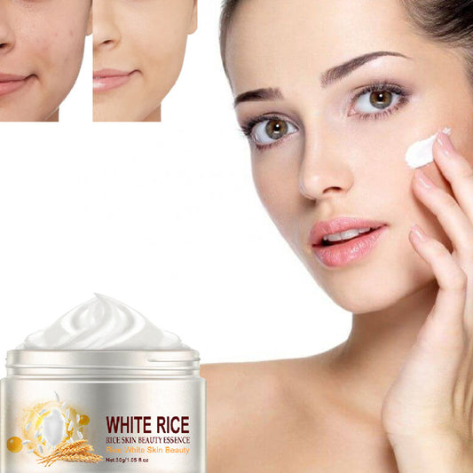 White Rice Skin Rejuvenation Fading Wrinkle Firming Pores Acne Removing Hydrating Cream