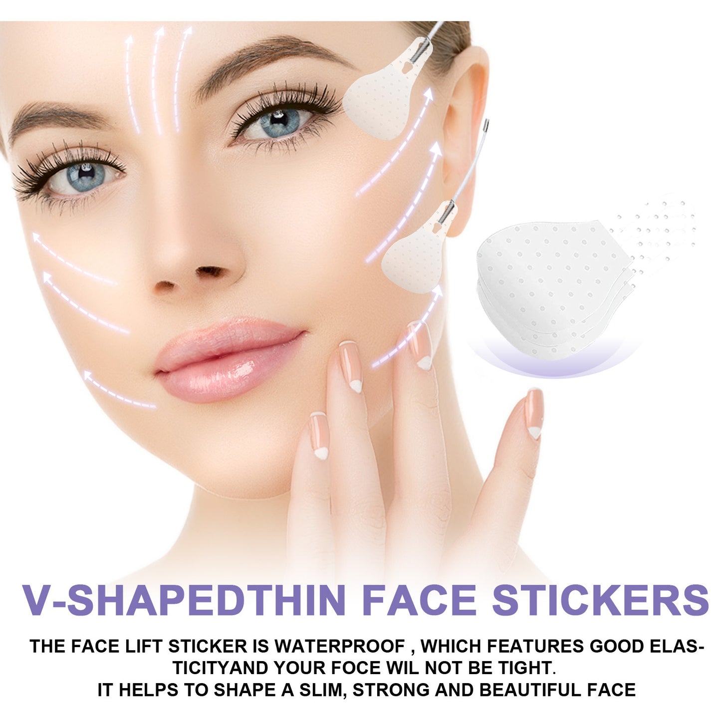 Facial Invisible Lifting Patch Shaping And Firming The Face