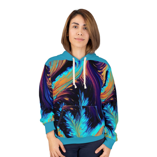 ALL OVER PRINT UNISEX PULLOVER HOODIE, AOP HOODIE, ARTWORK HOODIE, ART PRINT HOODIE
