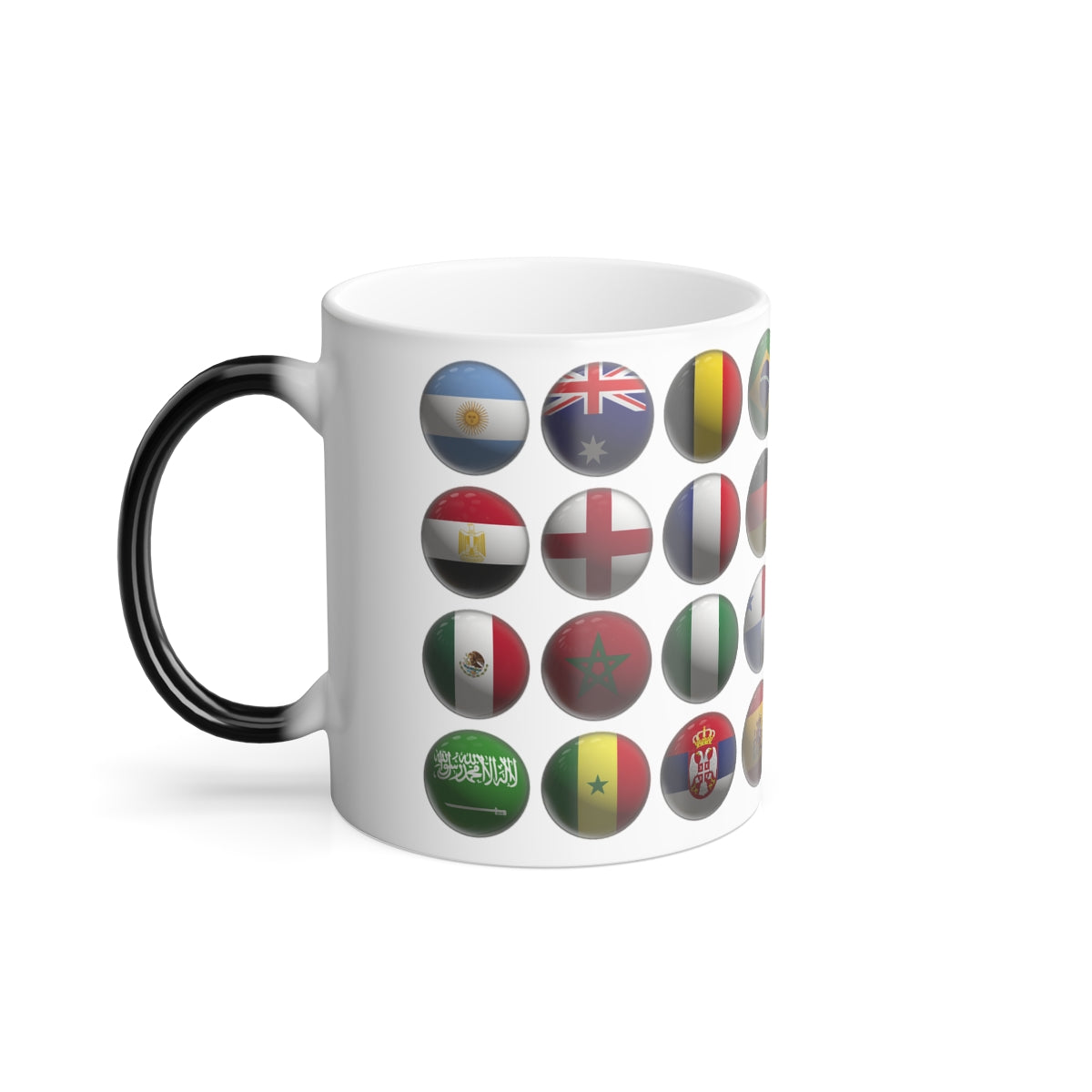 FOOTBALL WORLD CUP QATAR MUG, Color Morphing Mug, 11oz