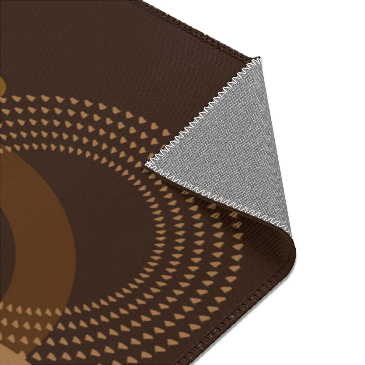 MODERN ART COFFEE BROWN AREA RUGS