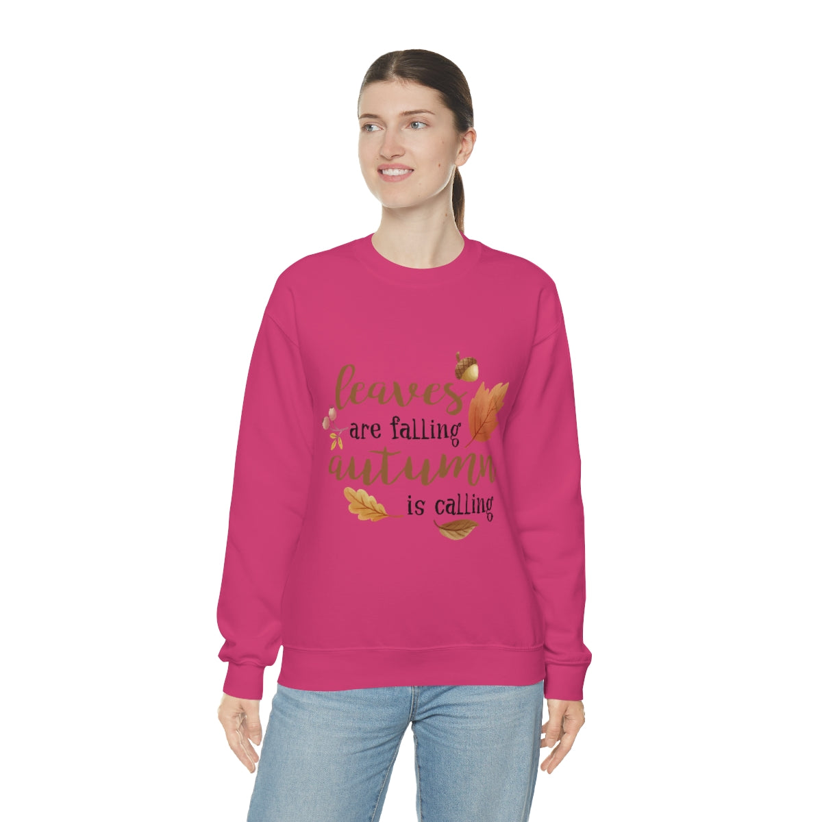 FALL SWEATSHIRT, Leaves are Falling Autumn is Calling, Autumn Seweatshirt, Unisex Fall Crewneck Sweatshirt, Halloween Party Shirt