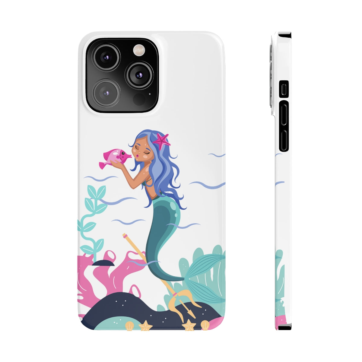 MERMAID SLIM PHONE CASE FOR I PHONE 14 AND ALL OTHERS AND SAMSUNG, KIDS I PHONE CASE, TEENS AND GIRLS PHONE CASES