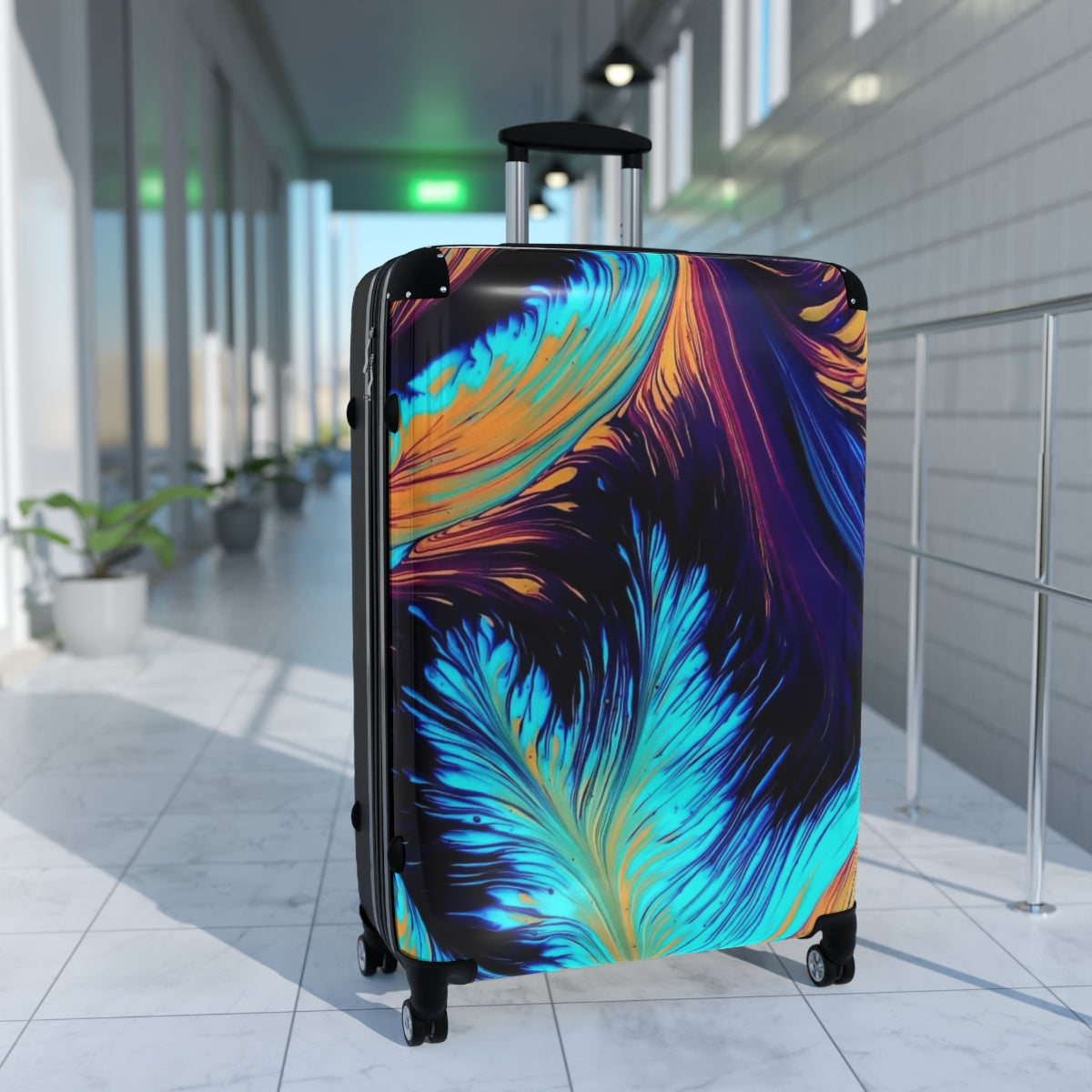 SUITCASES LUGGAGE BY ARTZIRA, ALL SIZES, ARTISTIC DESIGNS, DOUBLE WHEELED SPINNER