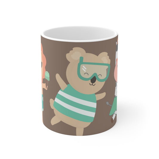 Ceramic Mug 11oz, Cat Mug, Gift for Cat Mom/Dad