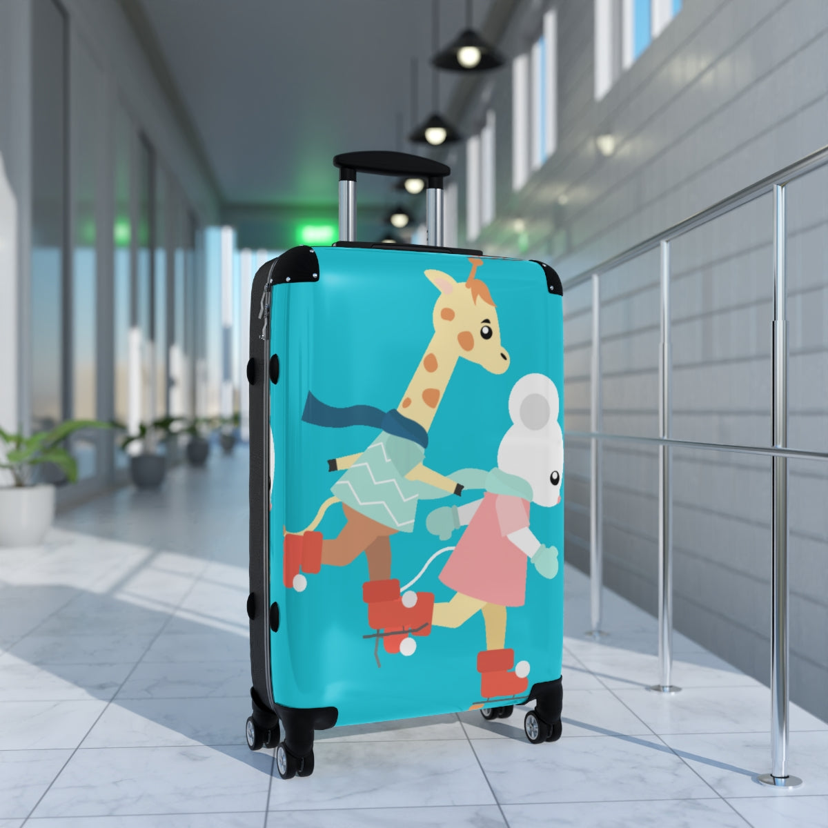 CARRY-ON FOR KIDS TEENS, CABIN SUITCASES  FOR SKATERS, SPORTSMEN, STUDENTS. LUGGAGE BY ARTZIRA, HOLIDAY BAGS, ARTISTIC DESIGNS, DOUBLE WHEELED SPINNER