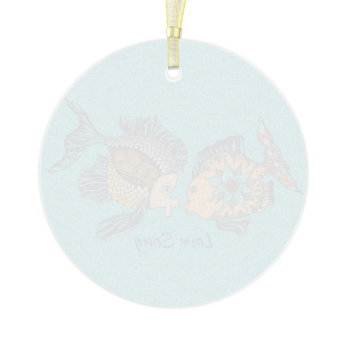 FISH GLASS ORNAMENT, Christmas Gift, Beautiful Retro fishes | Personalized