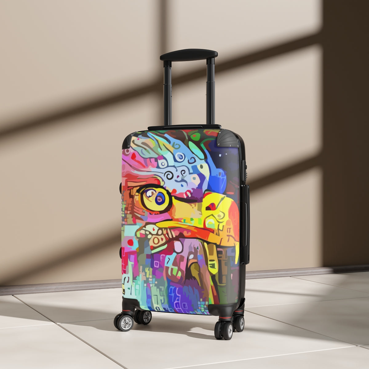 CARRY-LUGGAGE SET, EAGLE ARTWORK SUITCASES, LUGGAGE FOR BIRD LOVERS, HUNTERS AND ARTISTS