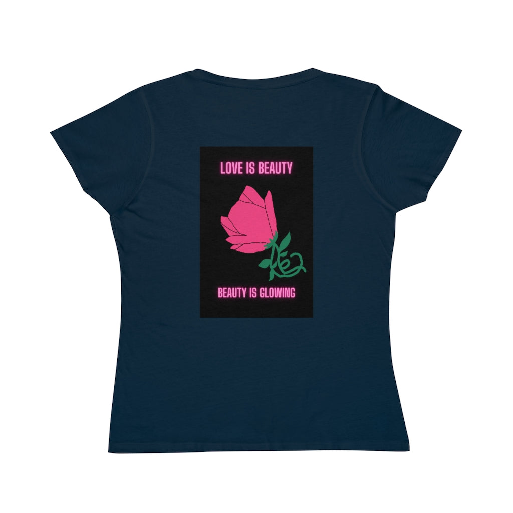 Organic Women's Classic T-Shirt, Echo T Shirt, ORGANIC Cotton T Shirt