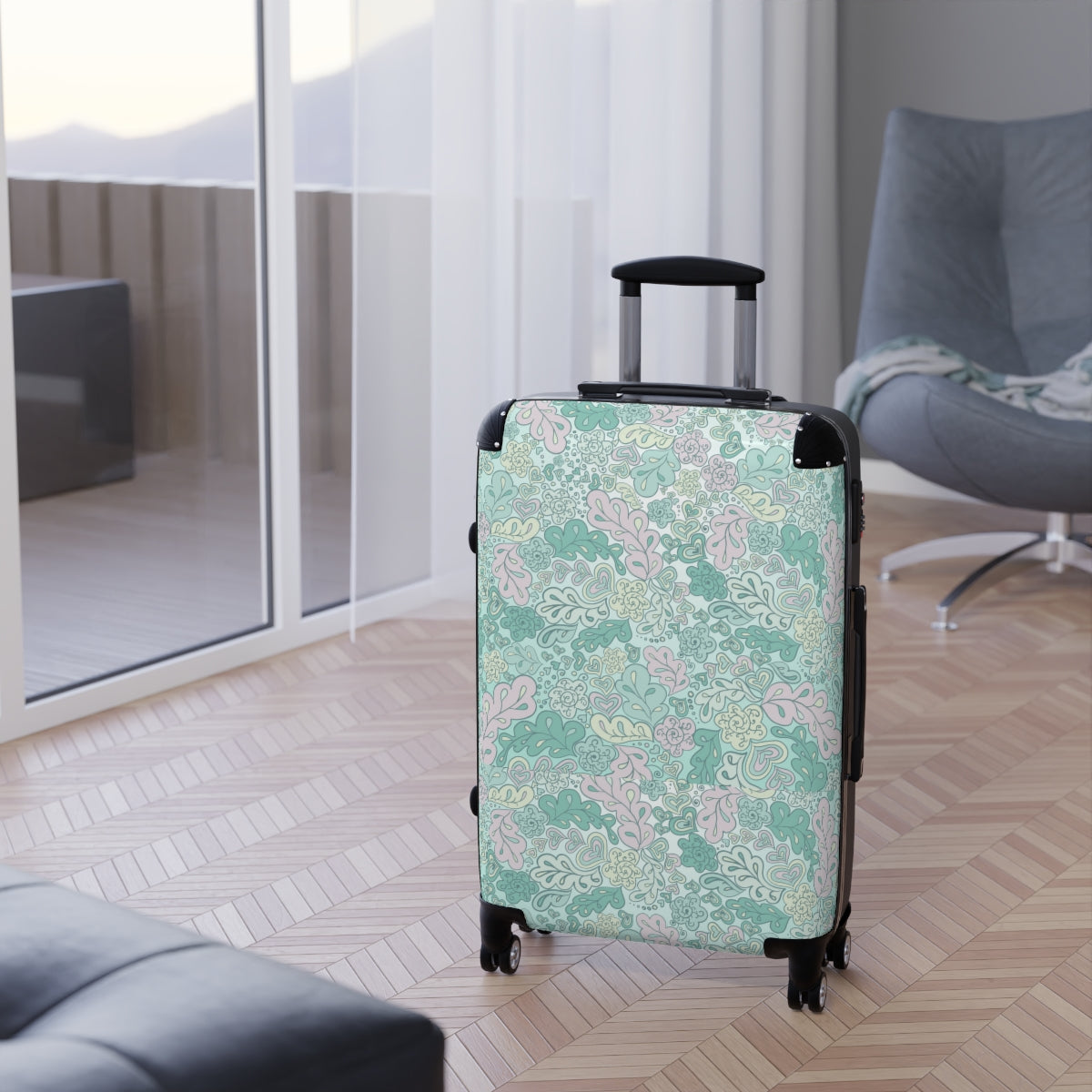 SUITCASES LUGGAGE BY Artzira, All Sizes, Artistic Designs, Double Wheeled Spinner