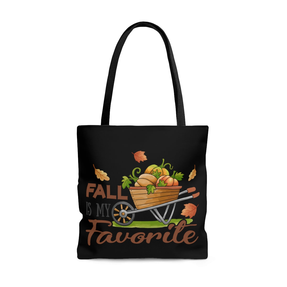 TOTE BAG, FALL IS MY FAVORITE, POLYESTER TOTE BAG | ARTZIRA