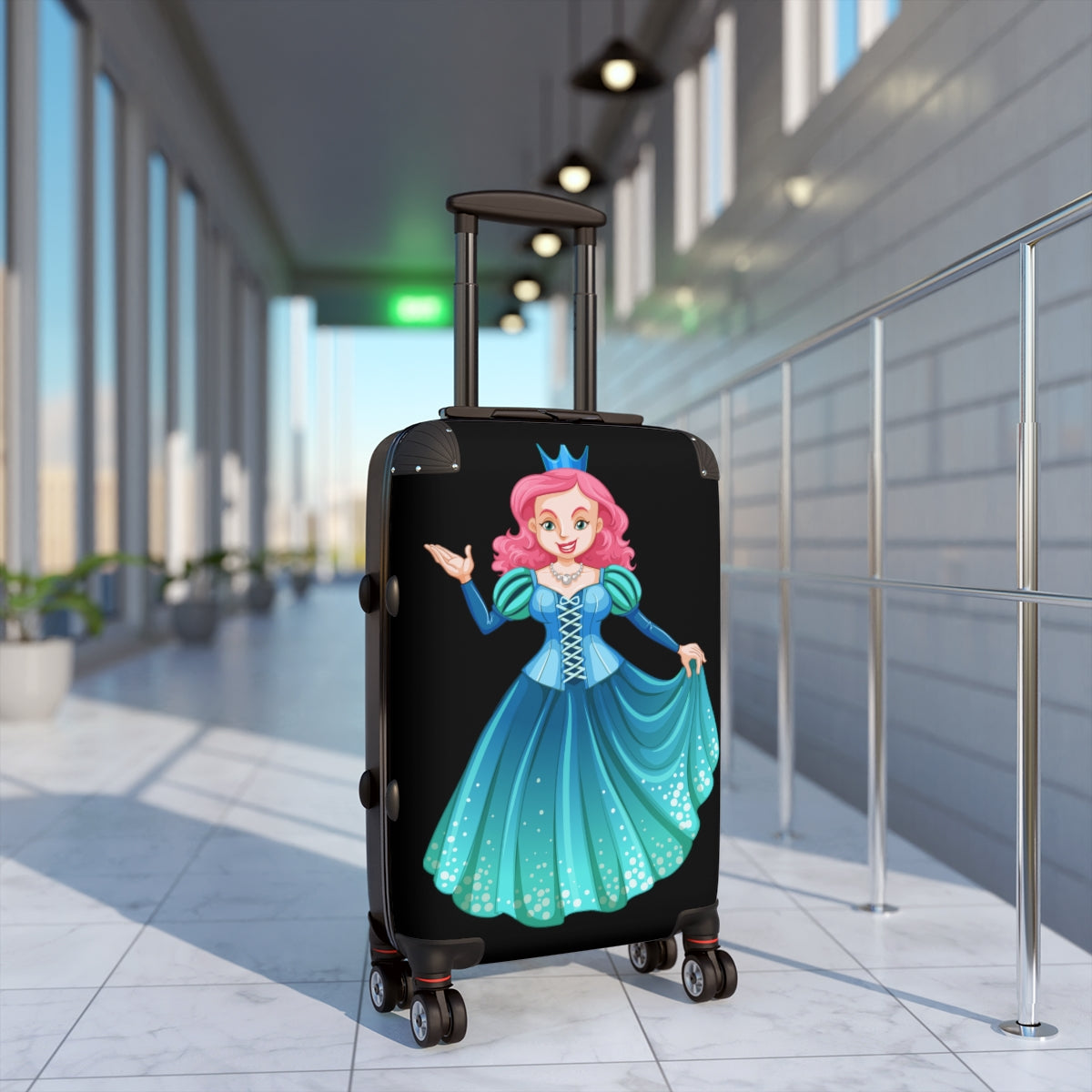 DISNEY PRINCESS SUITCASES LUGGAGE by Artzira, for Girls, All Sizes, Artistic Designs, Double Wheeled Spinner