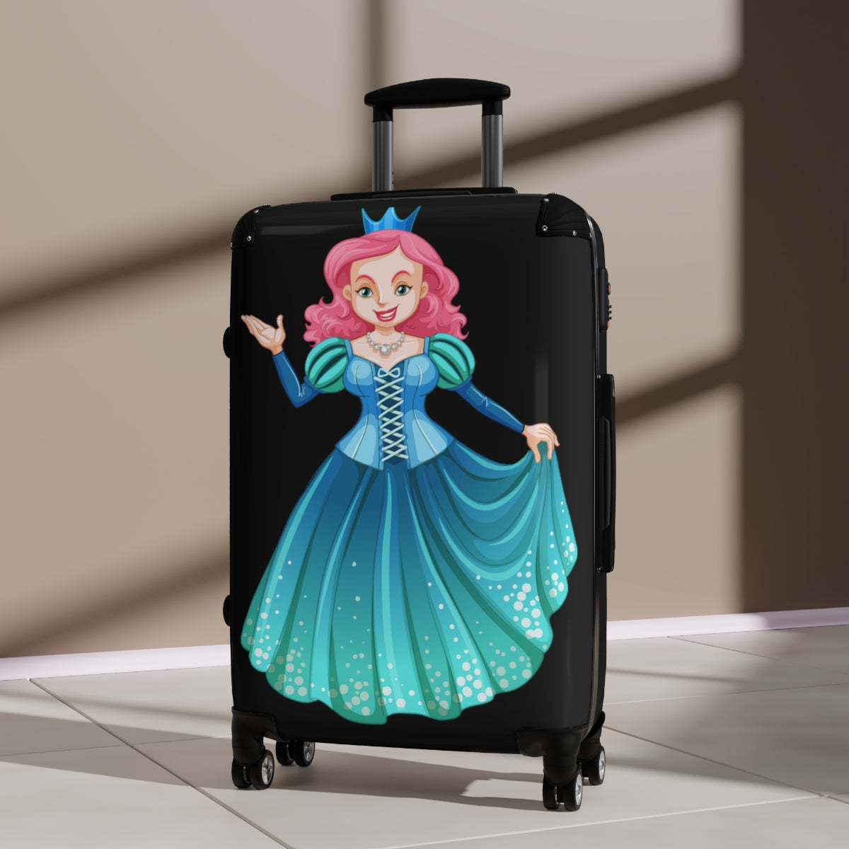 DISNEY PRINCESS SUITCASES LUGGAGE by Artzira, for Girls, All Sizes, Artistic Designs, Double Wheeled Spinner