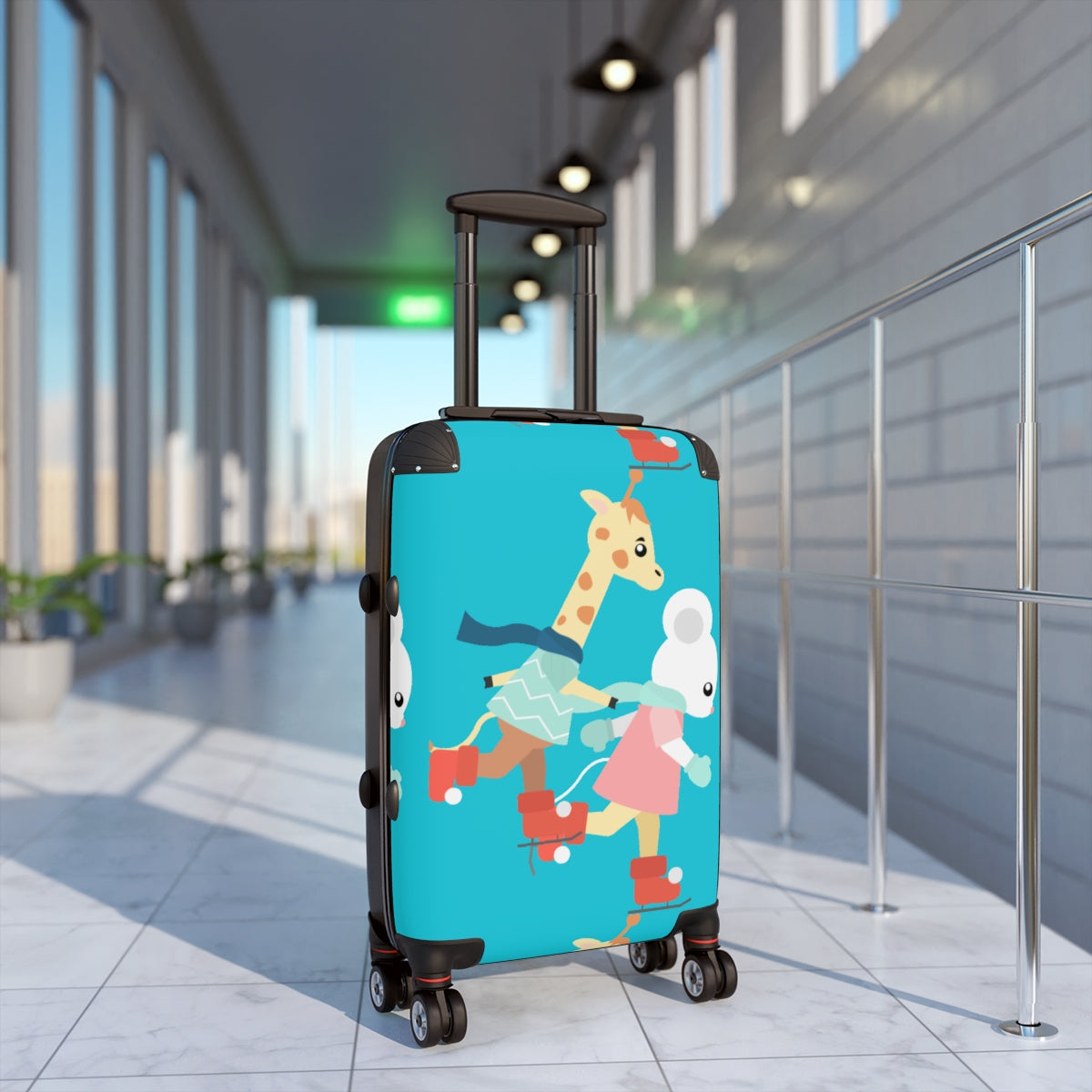 CARRY-ON FOR KIDS TEENS, CABIN SUITCASES  FOR SKATERS, SPORTSMEN, STUDENTS. LUGGAGE BY ARTZIRA, HOLIDAY BAGS, ARTISTIC DESIGNS, DOUBLE WHEELED SPINNER