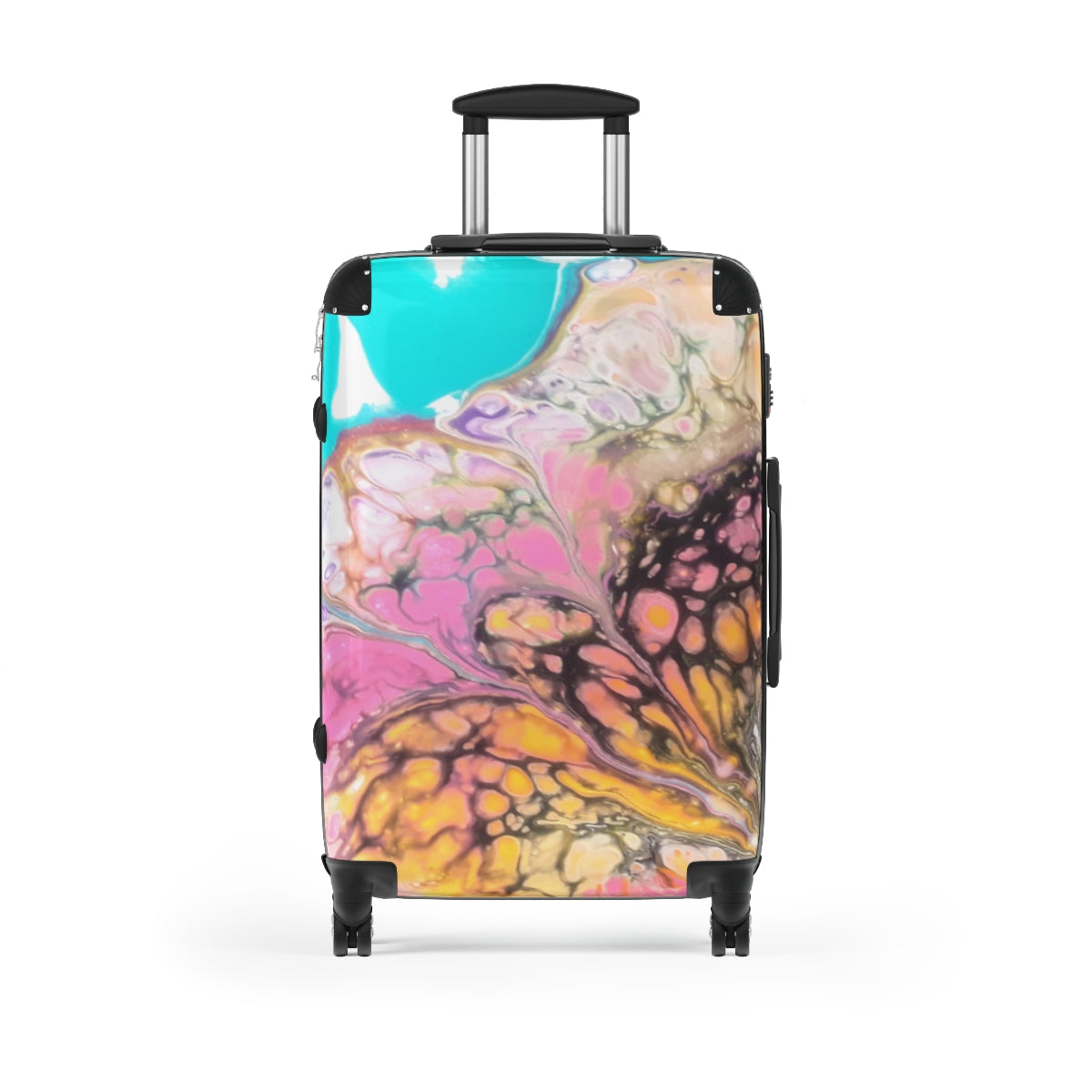 CARRY-ON SUITCASES By Artzira, Original Abstract Art Print, Cabin Suitcases, All Sizes, Luggage with Wheels, Trolly Travel Bag, Double Wheeled Spinner
