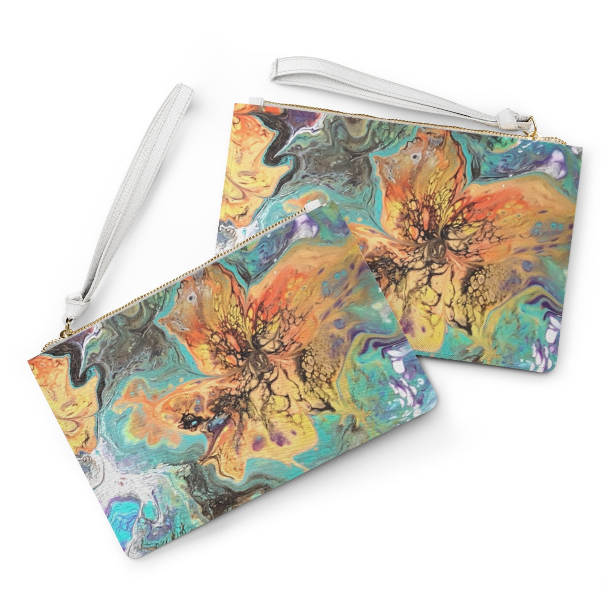 Designer Clutch Bag for Girls and Women Art Print Froral