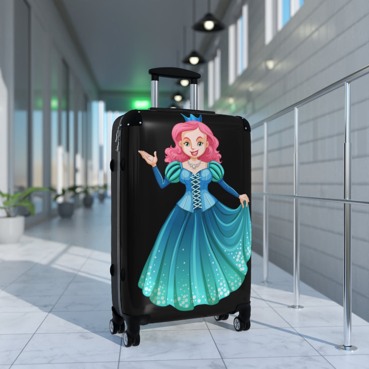 DISNEY PRINCESS SUITCASES LUGGAGE by Artzira, for Girls, All Sizes, Artistic Designs, Double Wheeled Spinner