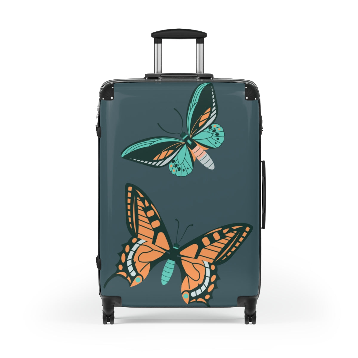 BUTTERFLY SUITCASE SET ARTZIRA, Cabin Suitcase Carry-On Luggage, Trolly Travel Bags Double Wheeled Spinners, Men's Choice