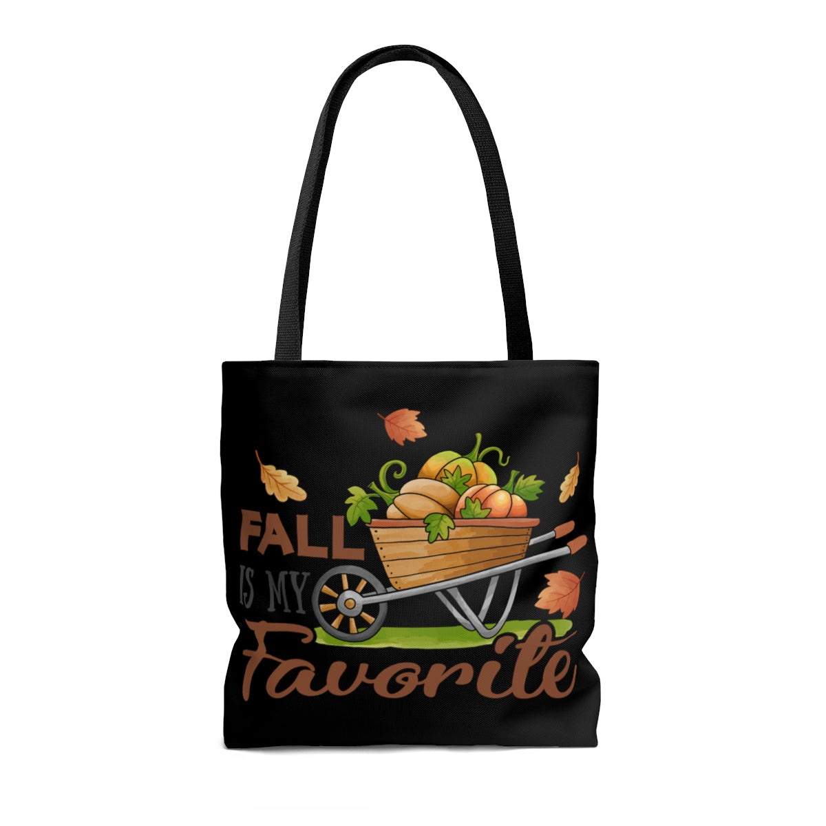 TOTE BAG, FALL IS MY FAVORITE, POLYESTER TOTE BAG | ARTZIRA