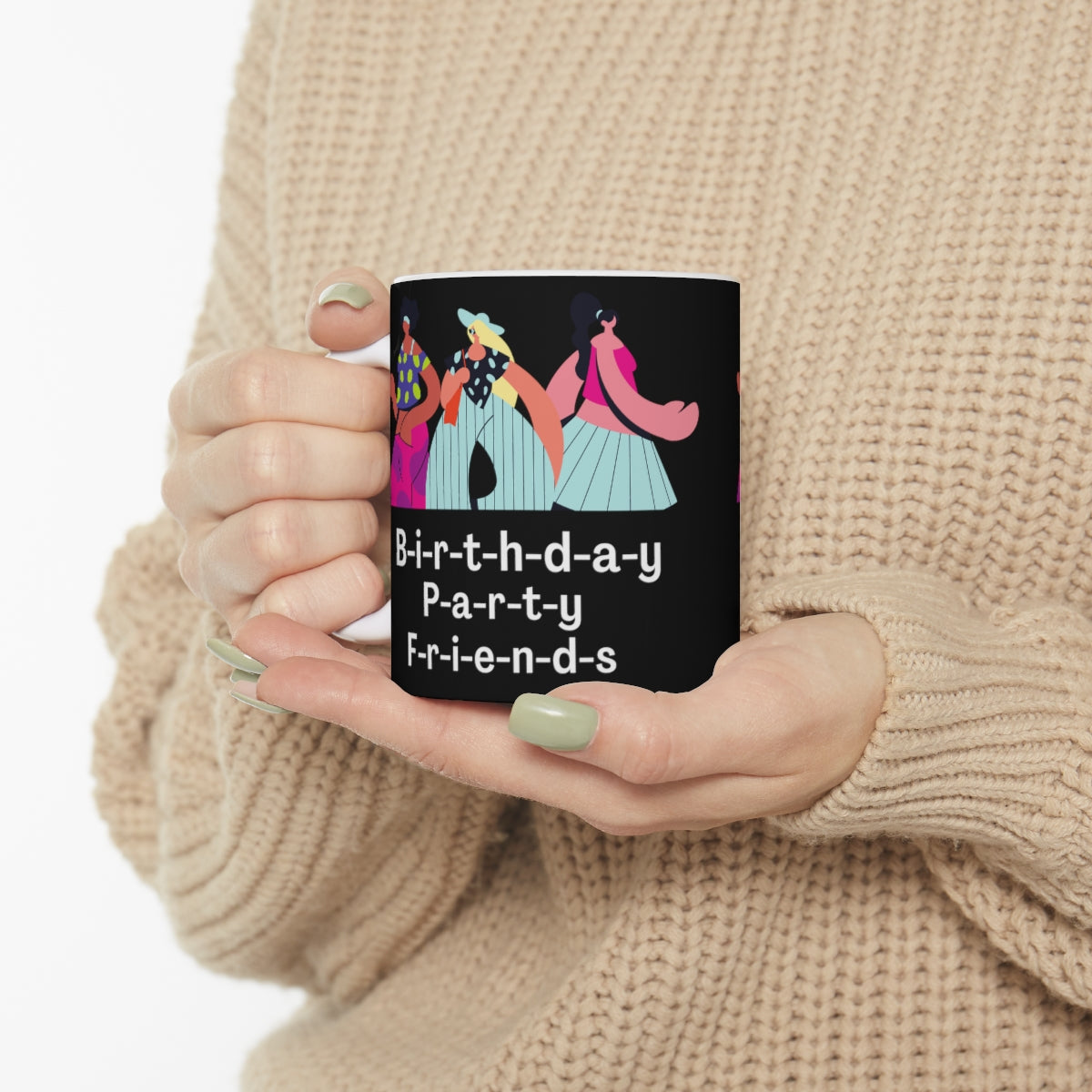 FRIENDS COFFEE MUG, BIRTHDAY PARTY FRIENDS MUGS, GIFT FOR FRIENDS, Ceramic Mug 11oz