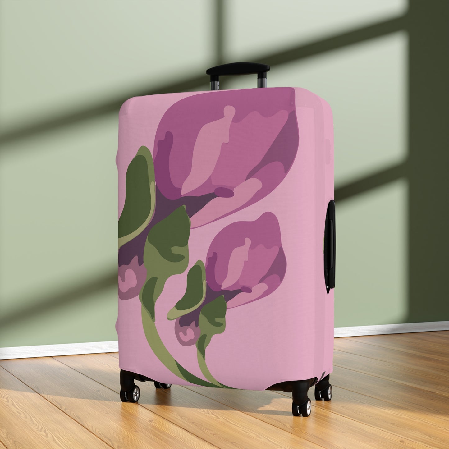 Luggage Cover, Pink Floral Luggage Cover 3 Sizes