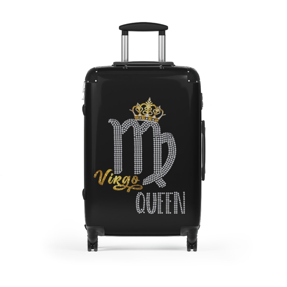 CARRY-ON LUGGAGE WITH WHEELS | Virgo Queen Zodiac Women | Artzira | Cabin Suitcases | Trolly Travel Bags | 4 Wheeled Spinners