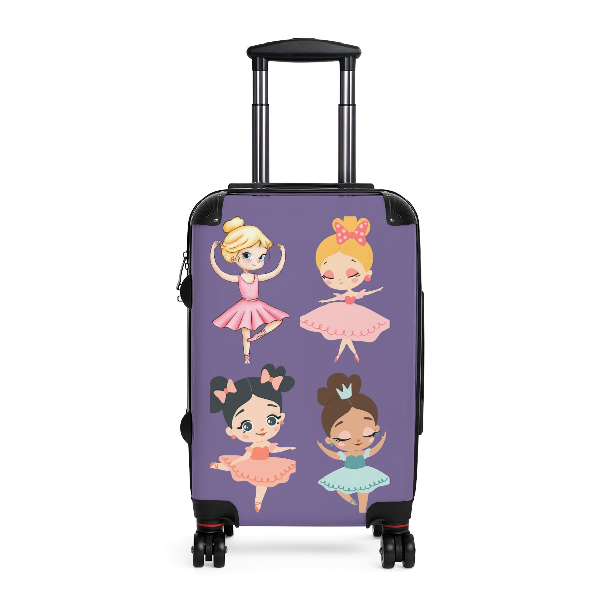 KIDS CARRY-ON Suitcases, Dolls Girls Cabin Suitcases, Kids Luggage With Wheels, Spinner, Combination Lock | Artzira