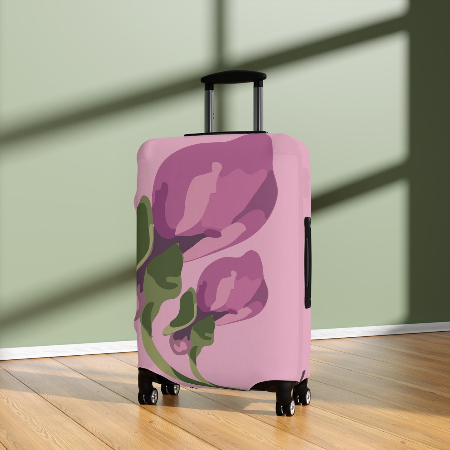 Luggage Cover, Pink Floral Luggage Cover 3 Sizes