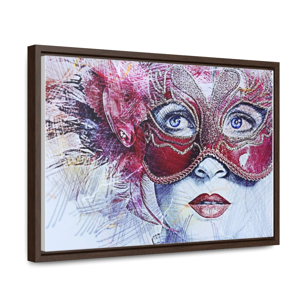 Lady Gaga Masked Eye Sketch Canvas Print