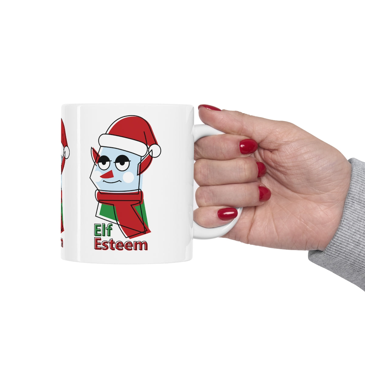 Coffee Mug Elf Esteem, Ceramic Mug 11oz, Gift for Daughters, Friends