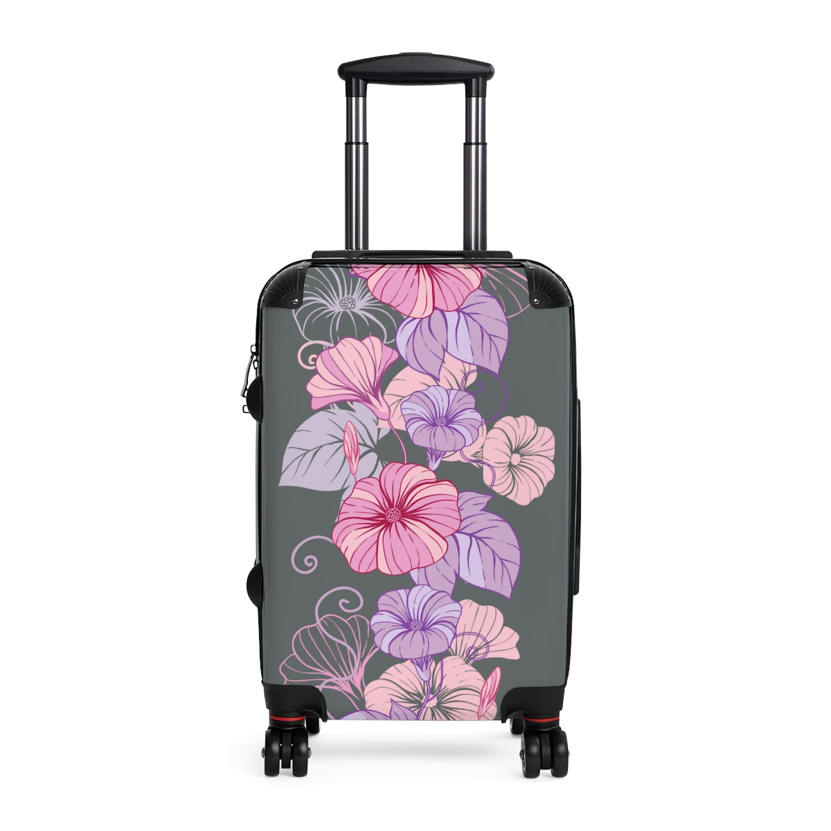 CARRY-ON LUGGAGE FOR HONEYMOON, WOMEN FLORAL SUITCASES BY ARTZIRA, ALL SIZES, ARTISTIC DESIGNS, DOUBLE WHEELED SPINNER