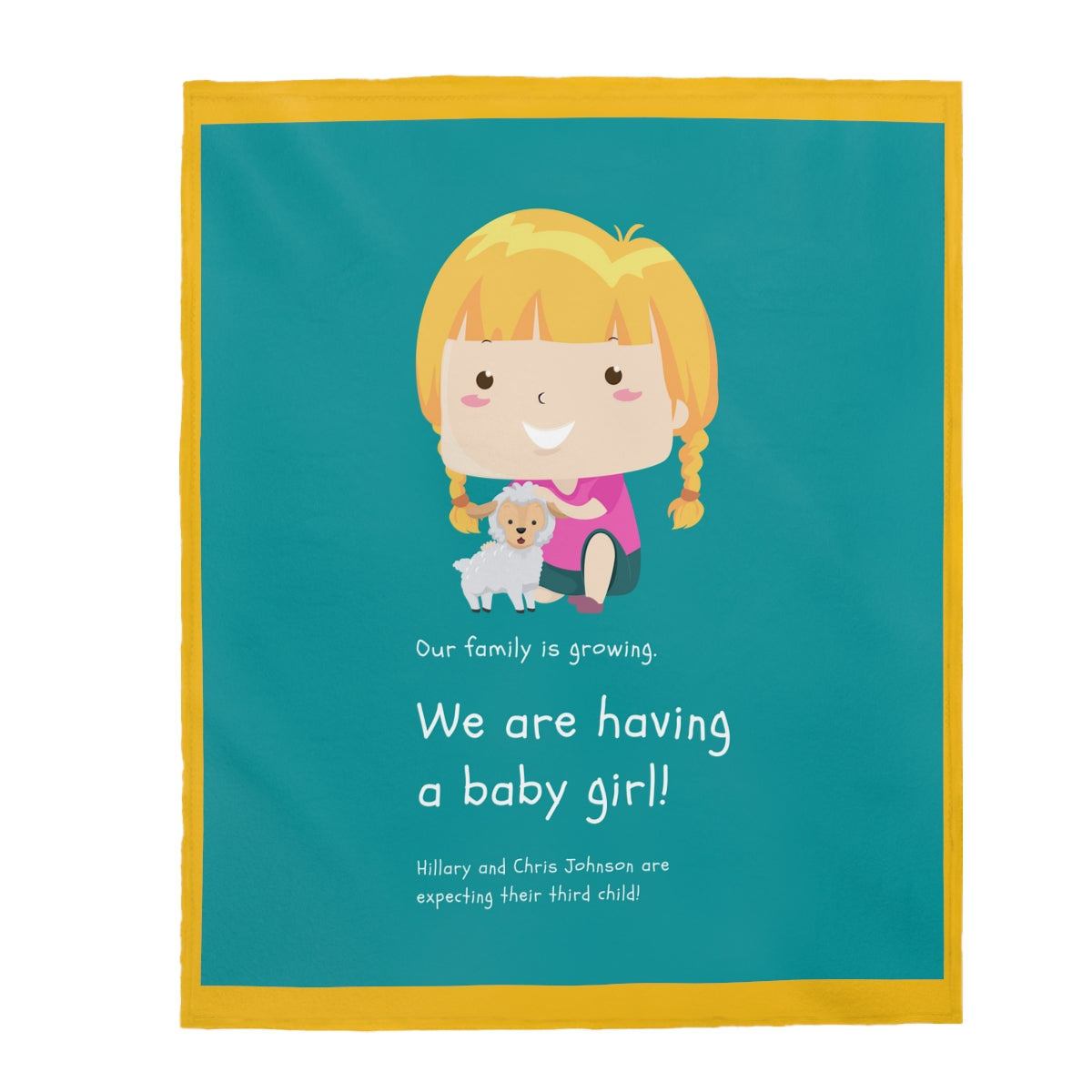 Baby and Expecting Parents Blankets Personalised,  -&-are having a Baby Theme Throw Blanket, Plush Super Soft Cozy Throw Blankets 3 Sizes, for kids and parents