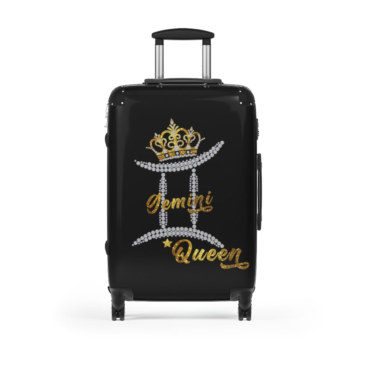 CARRY-ON LUGGAGE SET | Gemini Queen Zodiac Women | Artzira | Cabin Suitcases Hard Shell | Trolly Travel Bags | 4 Wheeled Spinners