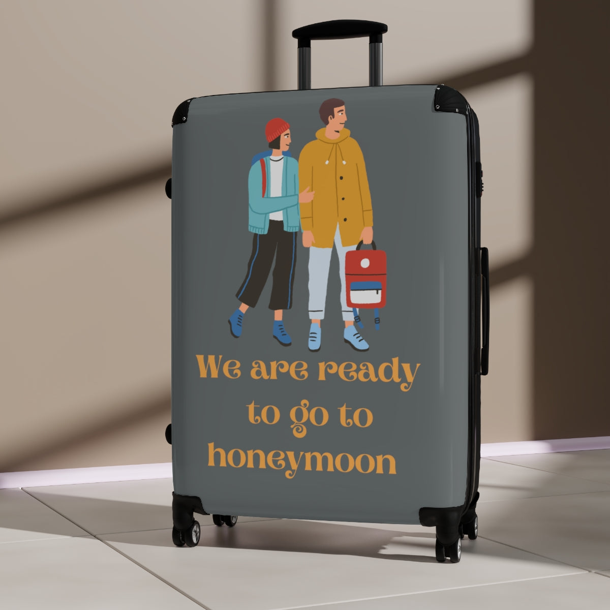 KIDS CARRY-ON SUITCASES, HEARTS, LUGGAGE BY ARTZIRA, ARTISTIC DESIGNS, DOUBLE WHEELED SPINNER