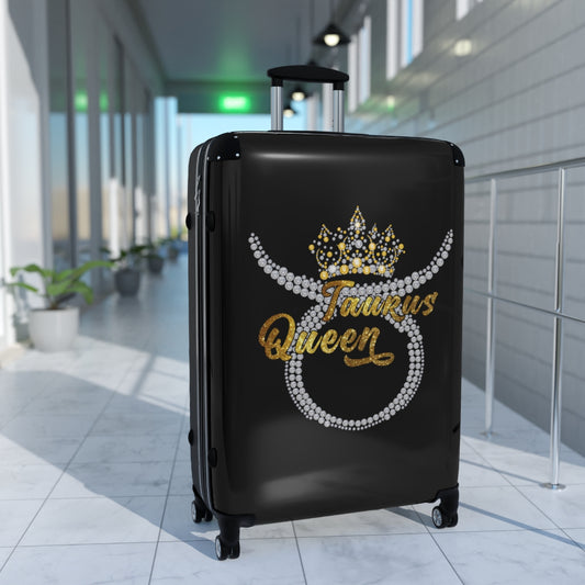 LUGGAGE WITH WHEELS | Taurus Queen Zodiac Women | Artzira | Carry-On Cabin Suitcases | Trolly Travel Bags | 4 Wheeled Spinners