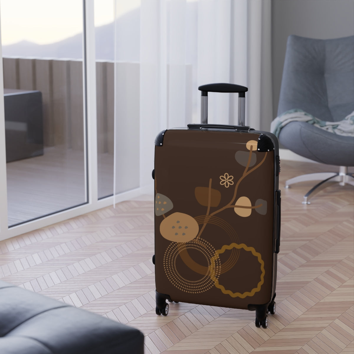 MODERN ART SUITCASES, BEST CARRY-ON, SPINNER, DOUBLE WHEELED